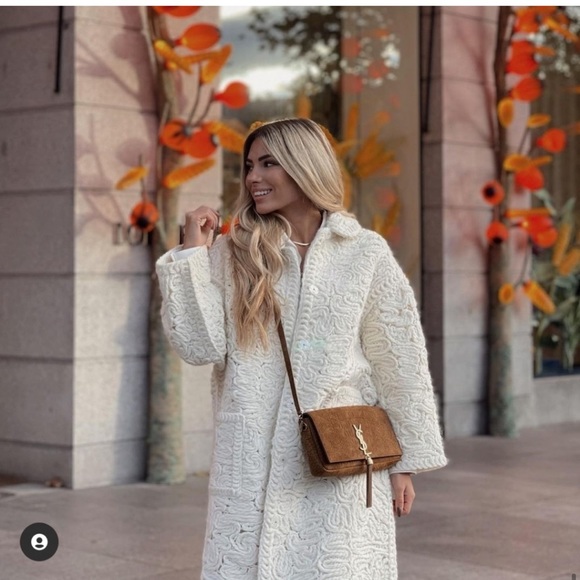 ZARA Structured Wool Blend Coat - Picture 15 of 16